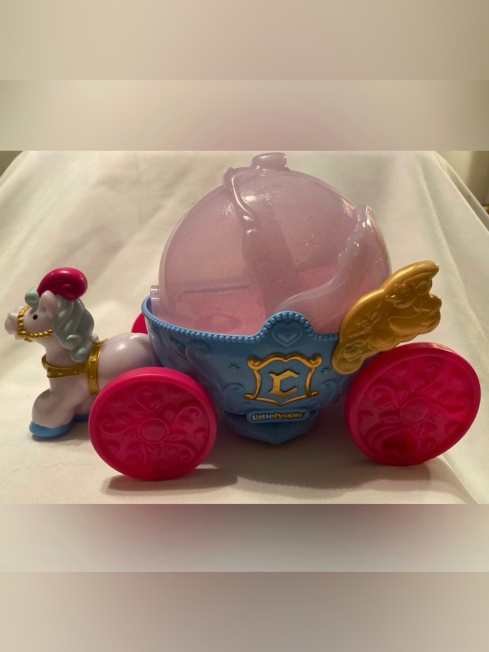 Fisher Price Little People Princess Cinderella Carriage 2015 - Picture 6 of 11